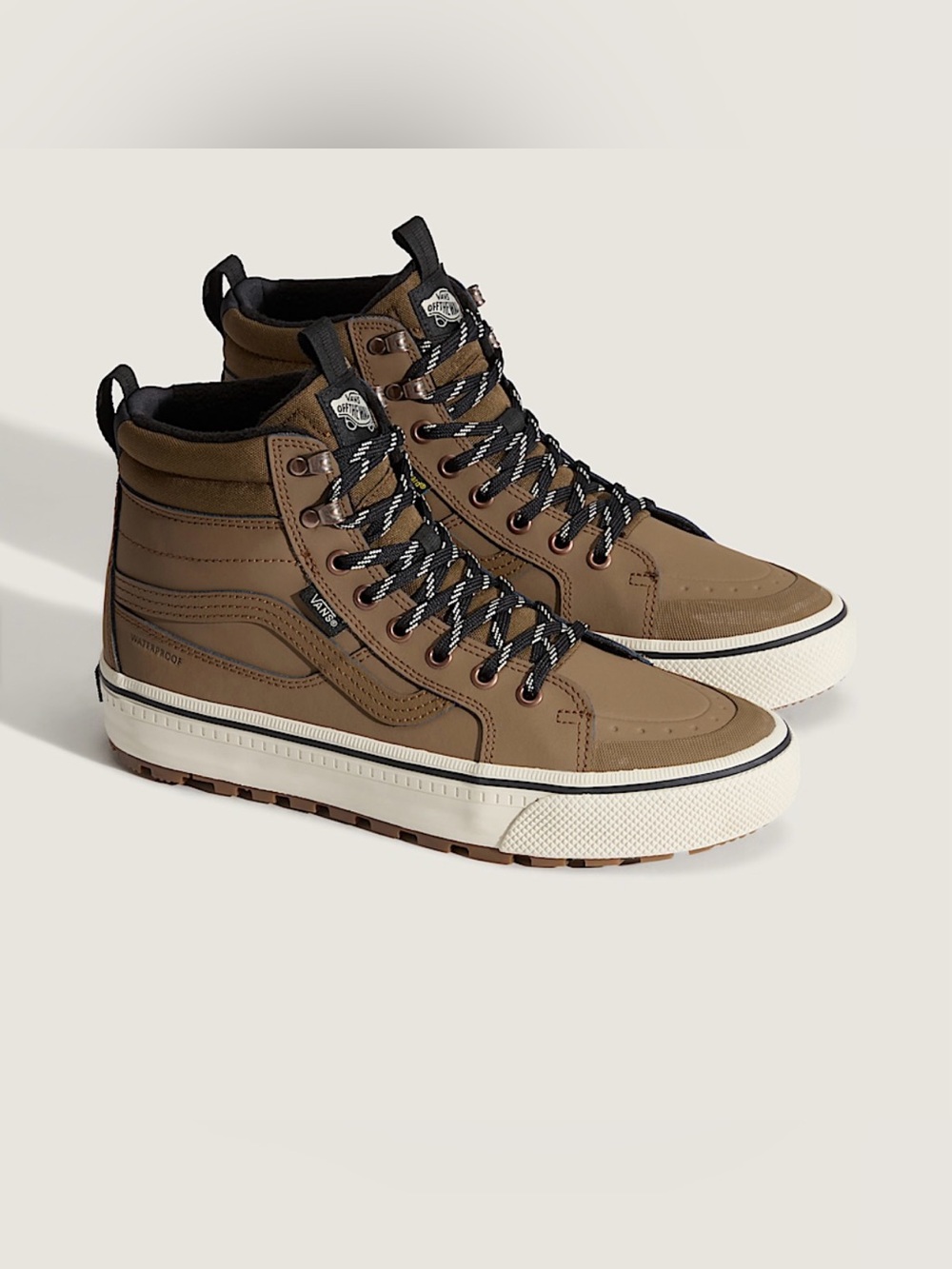 Vans Sk8-Hi Waterproof Insulated Shoe Sepia/Marshmallow Mens 12.0 US